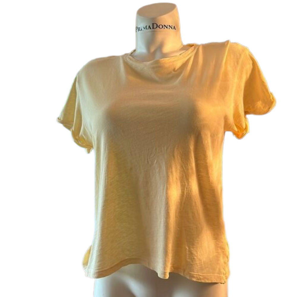 All saints yellow t shirt medium